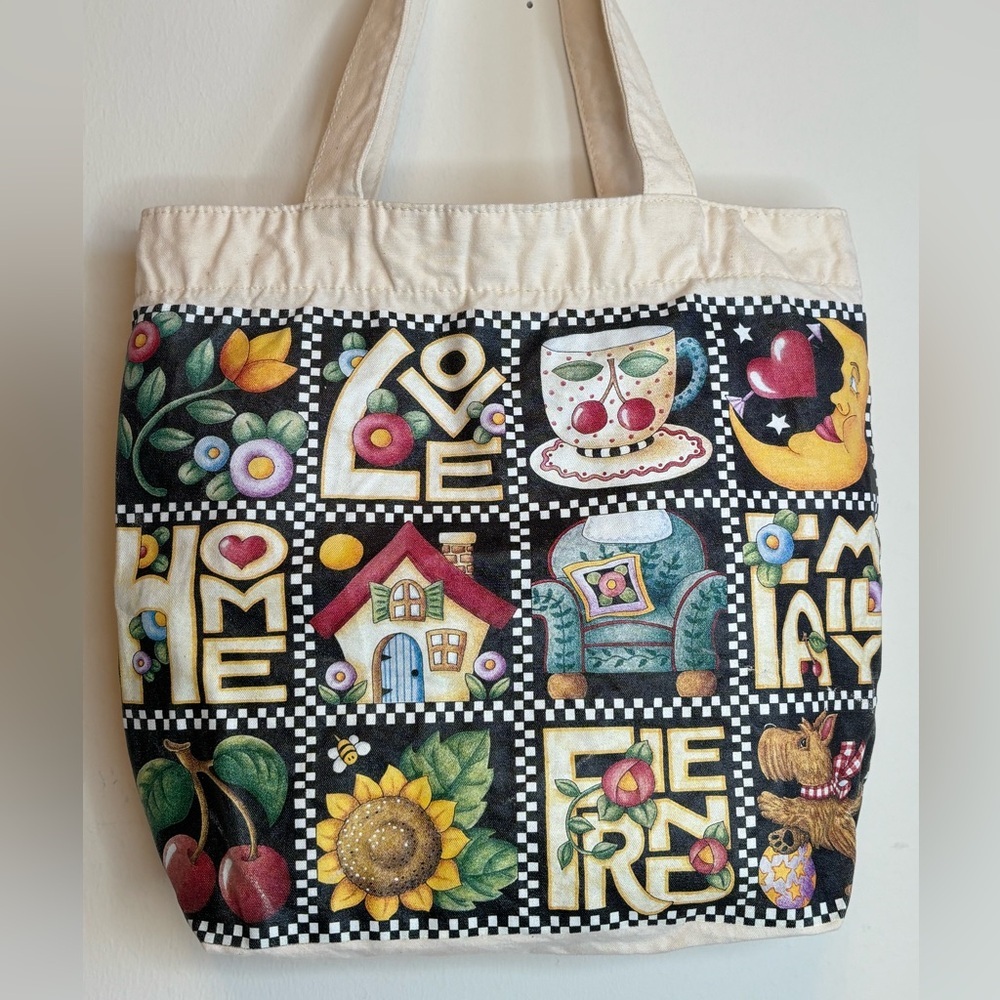 MARY ENGELBREIT CANVAS TOTE BAG - Picture 2 of 5